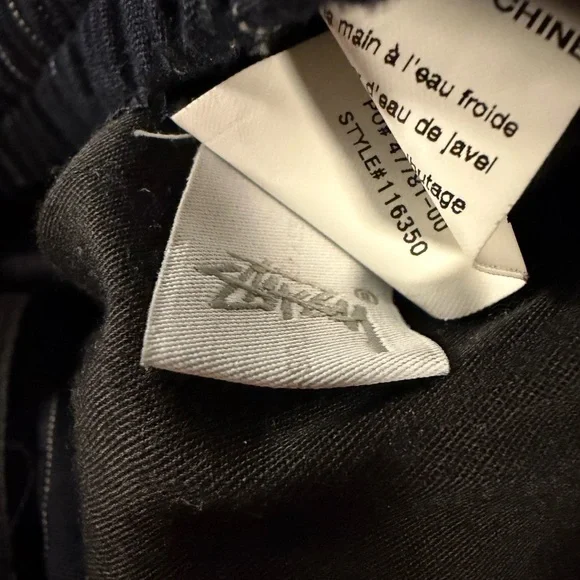 Stussy Pinstripe Pants Skateboard Navy Size L - Picture 7 of 11